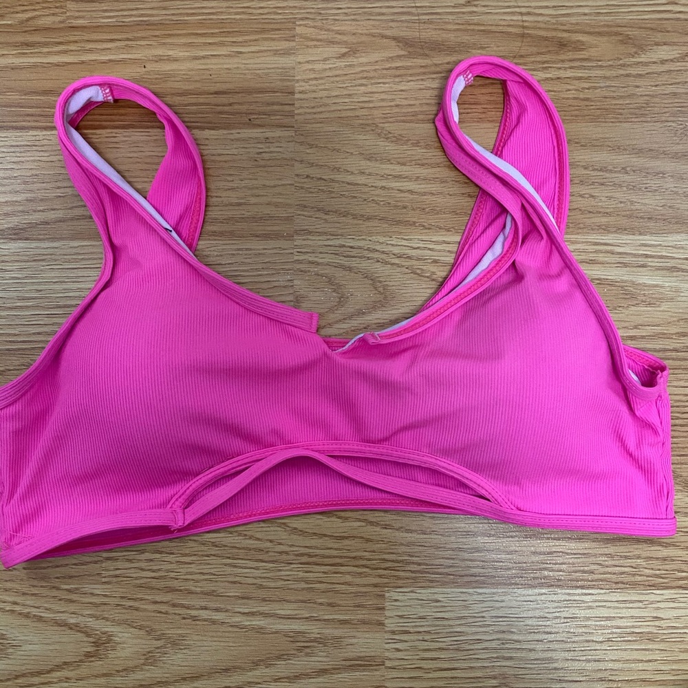 Neon Pink Bathing Suit Top